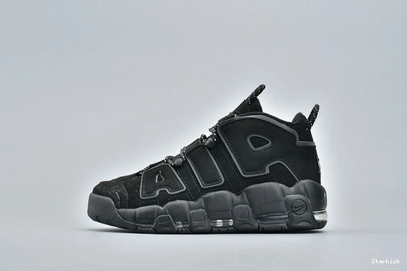  (2018) More Uptempo 414962-004 Black Reflective Air 0321